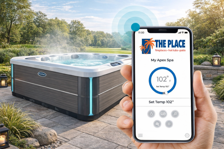 Is there a way to check on our hot tub away from home”