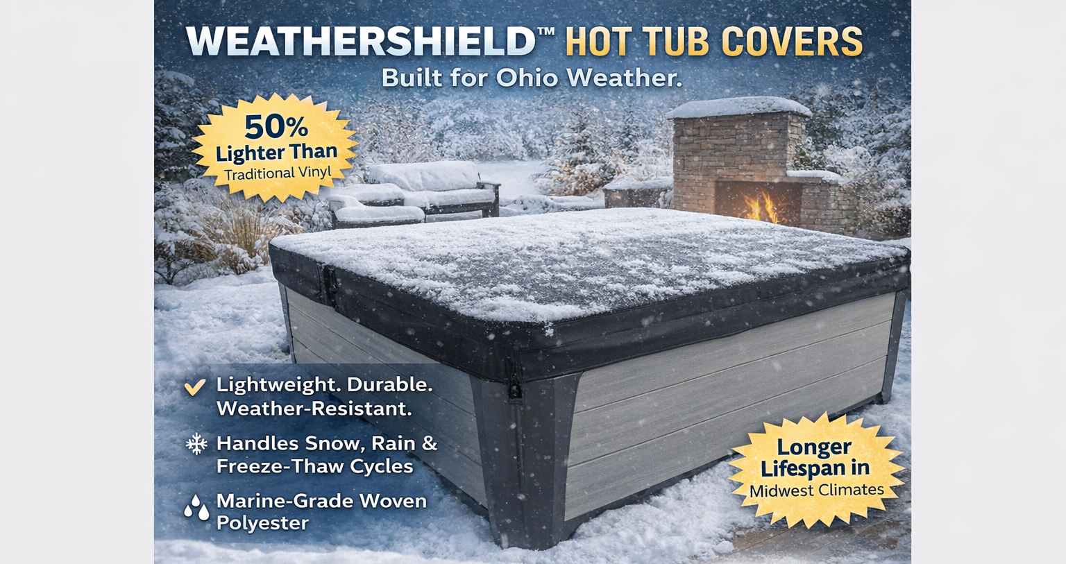 Why Upgrade to a WeatherShield™ Hot Tub Cover