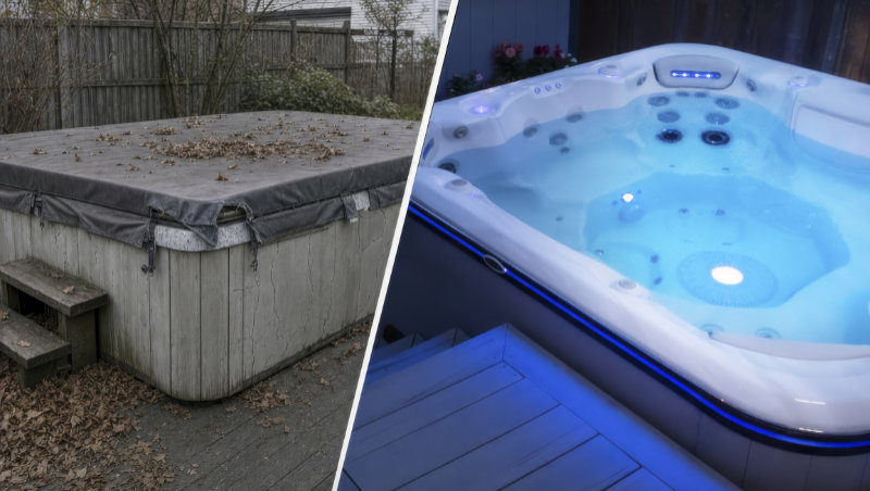 Old Hot Tub & New Hot Tub-The Place in Medina